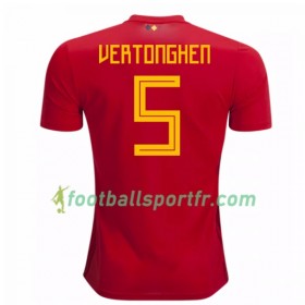 Tenue Belgique Vertonghen 5 Domicile Coupe du monde 2018 Maillot de Foot
